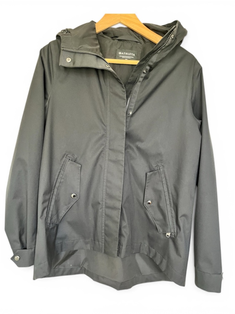 Black Athleta Rain Jacket